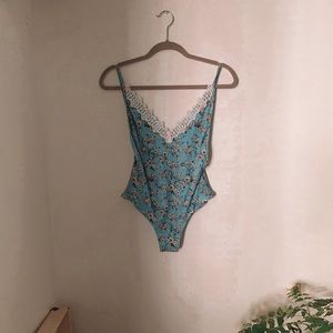 Top Shop low back one piece swimsuit